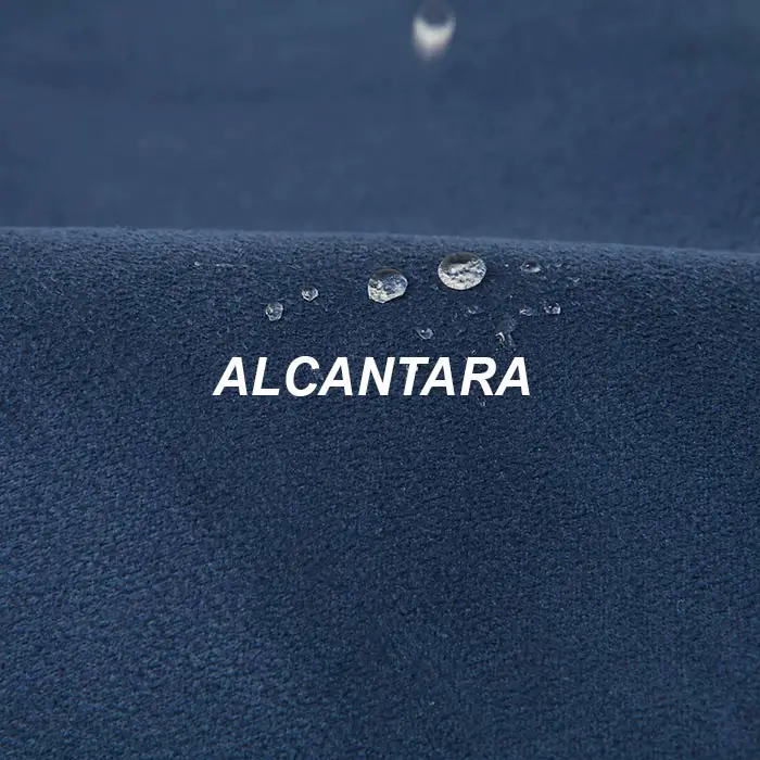canapé en tissu Alcantara revêtement